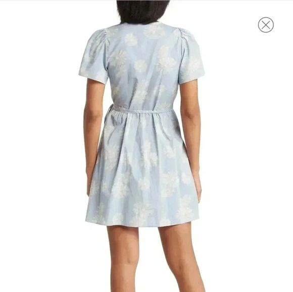 Madewell Floral Print Wrap Minidress - Picture 2 of 4